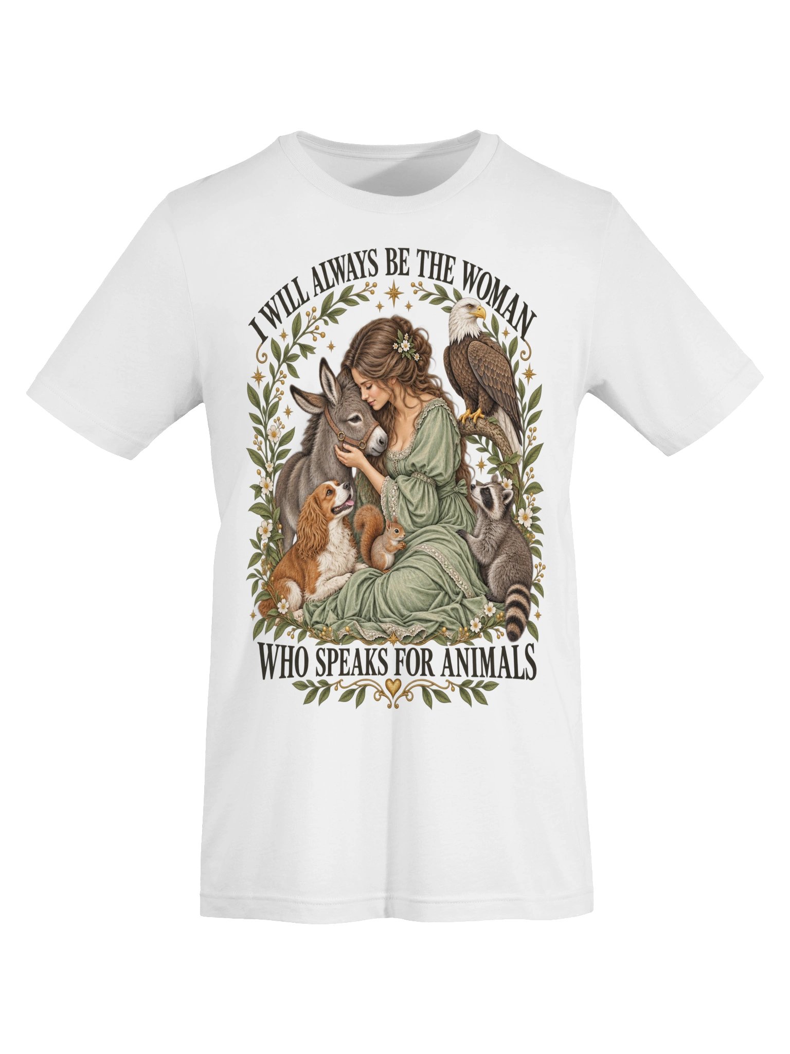 I Will Always Be The Woman Who Speaks For Animals - White T-Shirt product image (5)