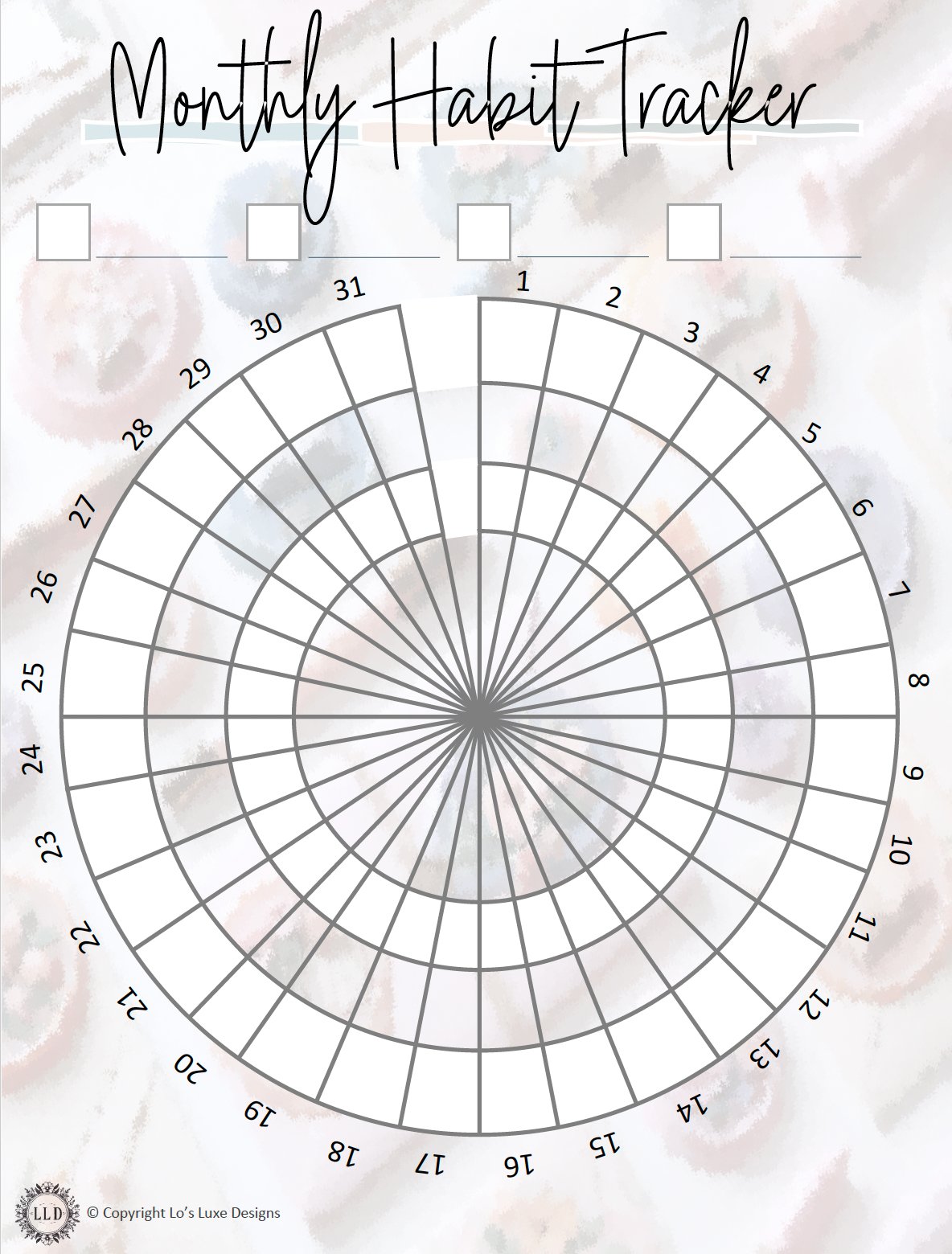 Vintage Inspired - Habit Tracker Bundle - 8.5x11 Printable product image (1)