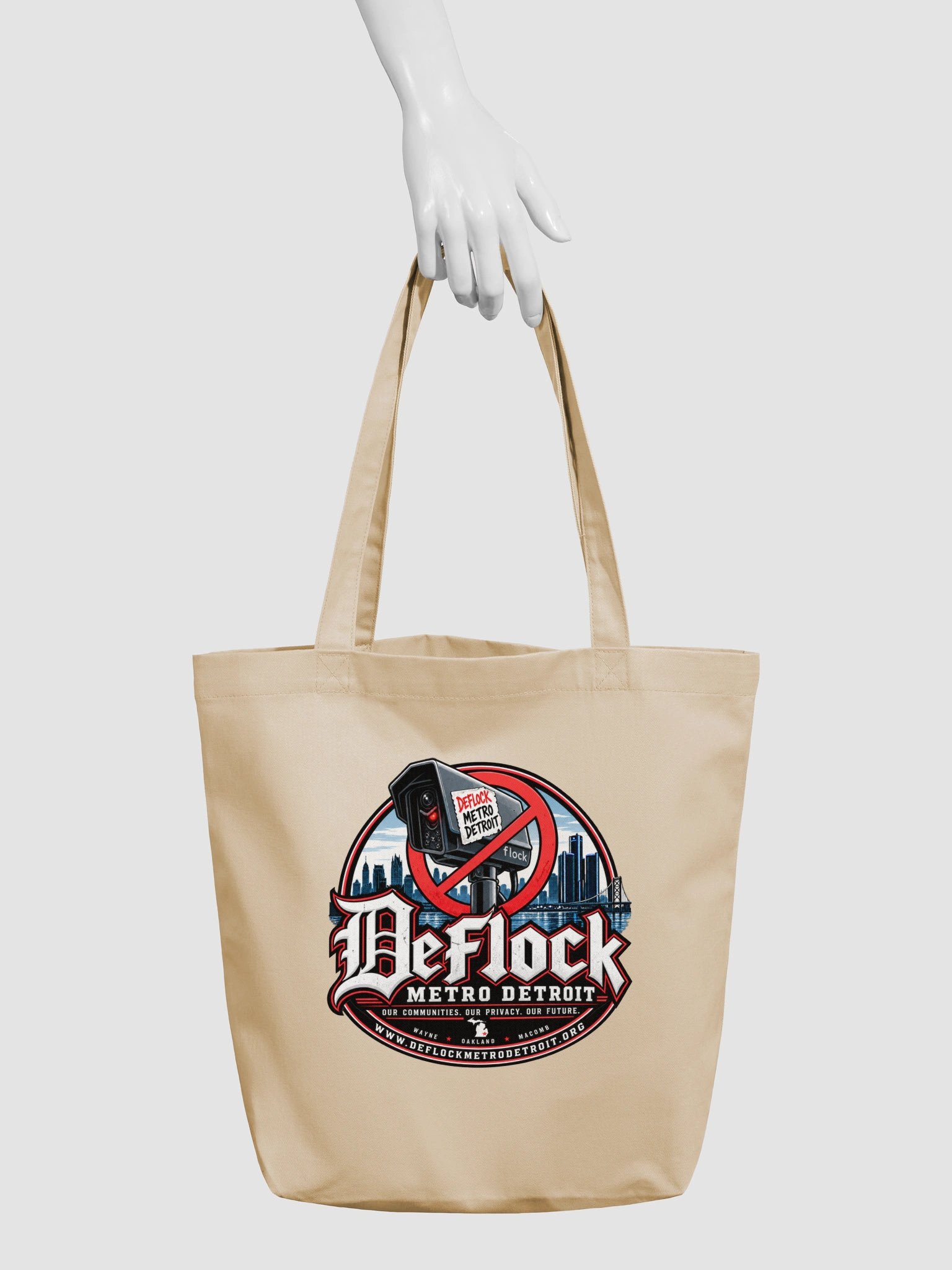DeFlock Metro Detroit Logo Tote Bag product image (7)