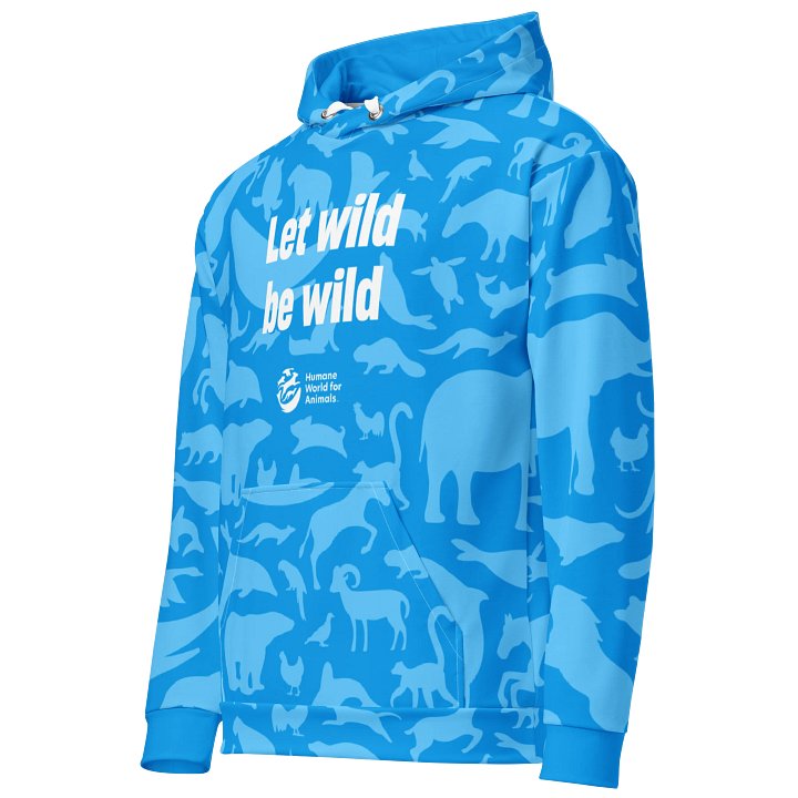 Animal Print Hoodie - Blue on blue product image (2)