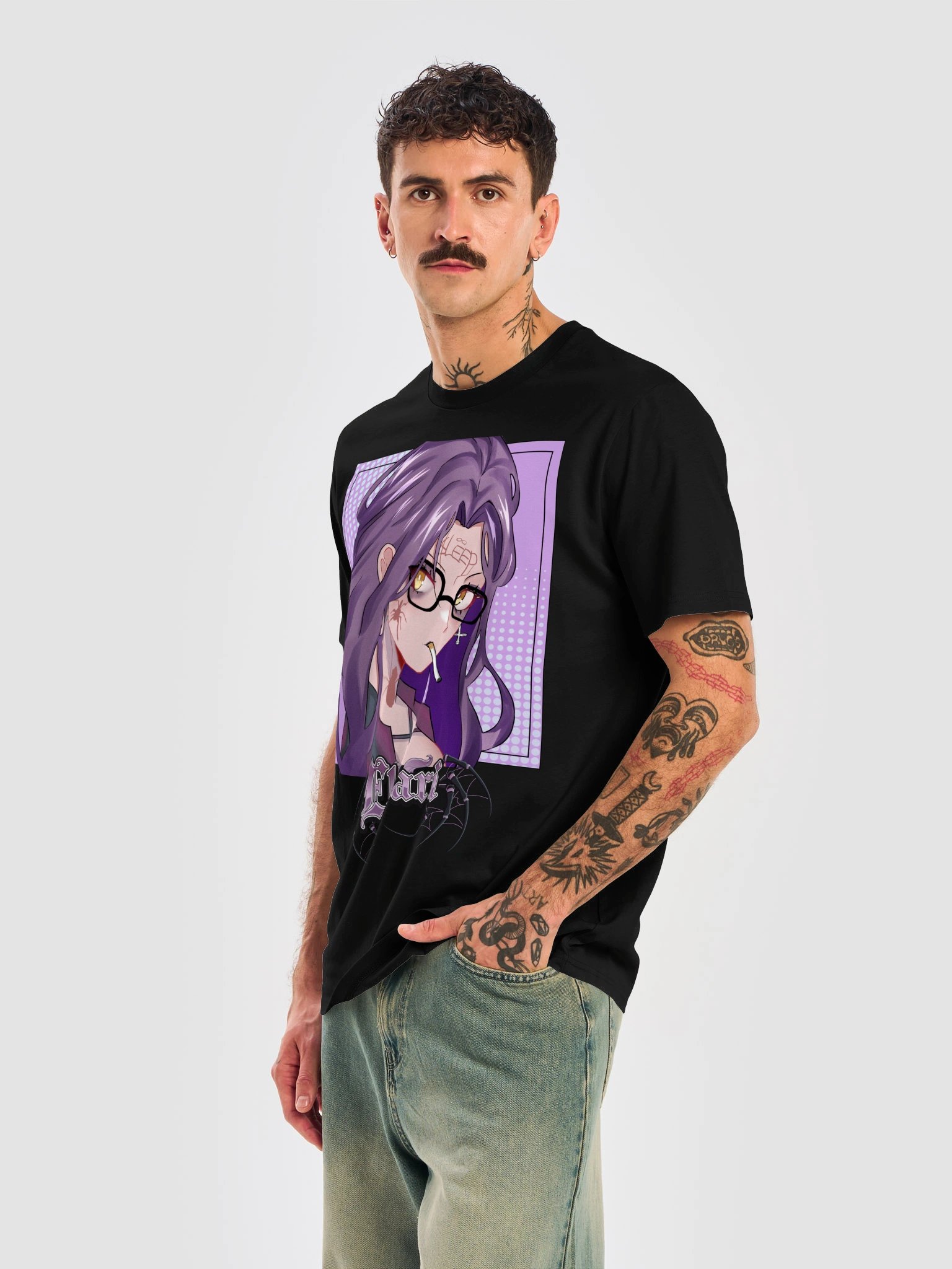 BLACK ANIME TEE product image (6)