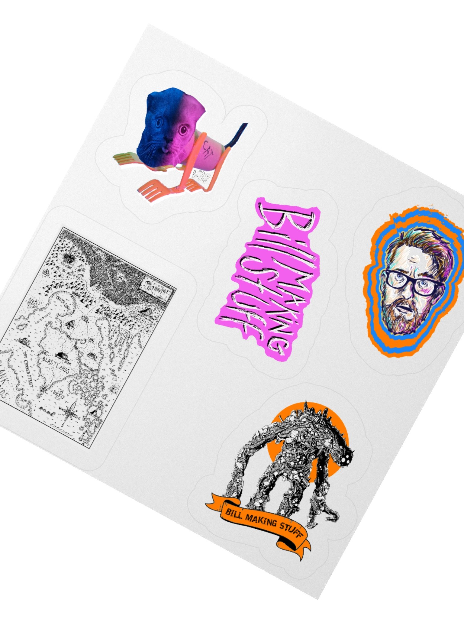 Bill Making Stuff Vinyl Sticker Set 1 product image (2)