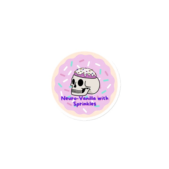 Neuro-Vanilla With Sprinkles Die-Cut Magnet product image (1)