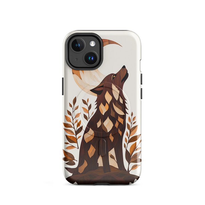 Mosaic Wolf iPhone® MagSafe® Tough Case product image (2)