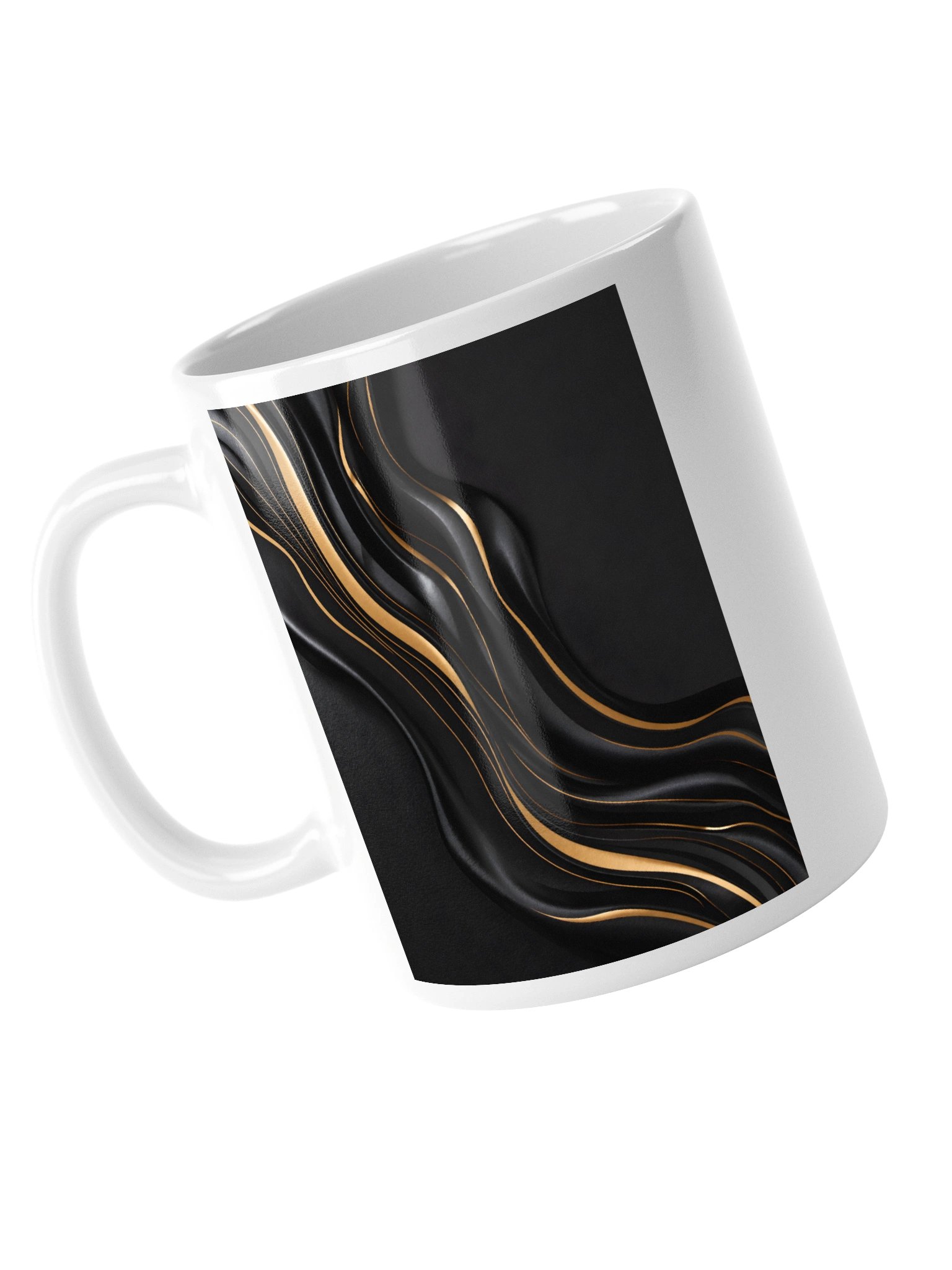 Midnight Gold Flow – Luxury Black & Gold Coffee Cup for Home & Office 20 oz product image (5)