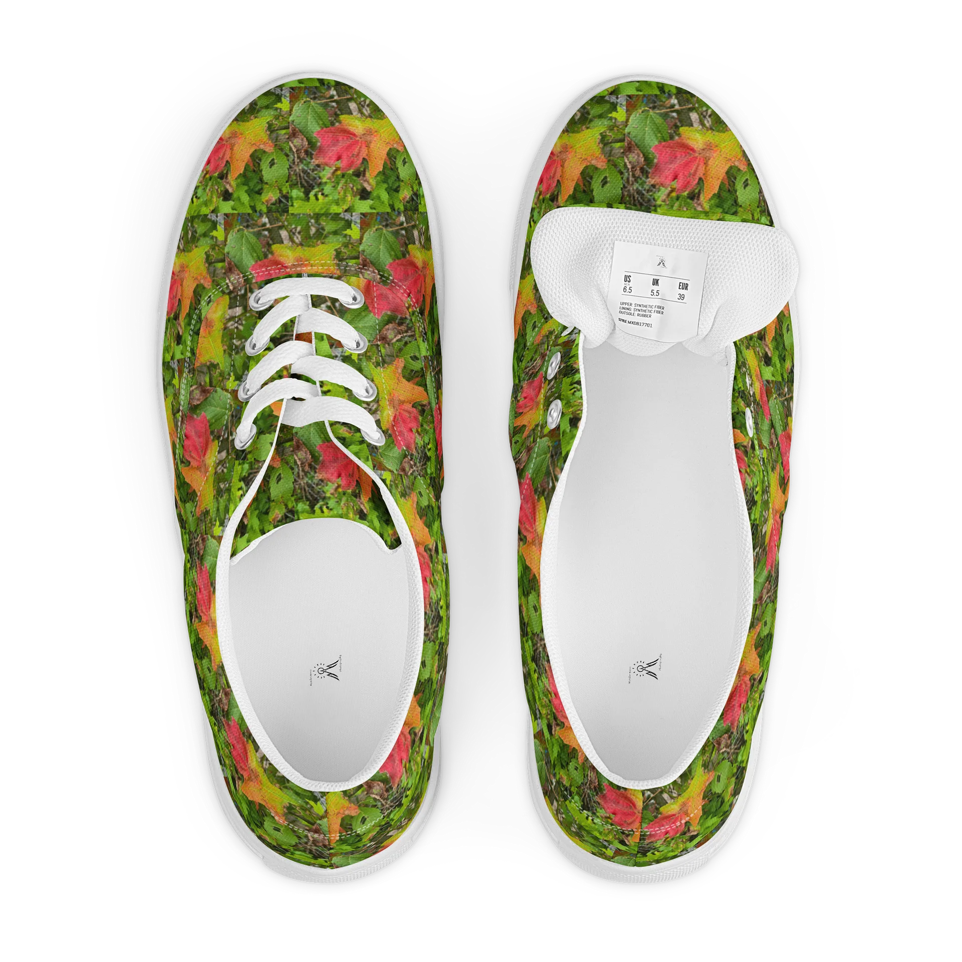 Fall Foliage Lace-Up Women's Canvas Shoes product image (6)