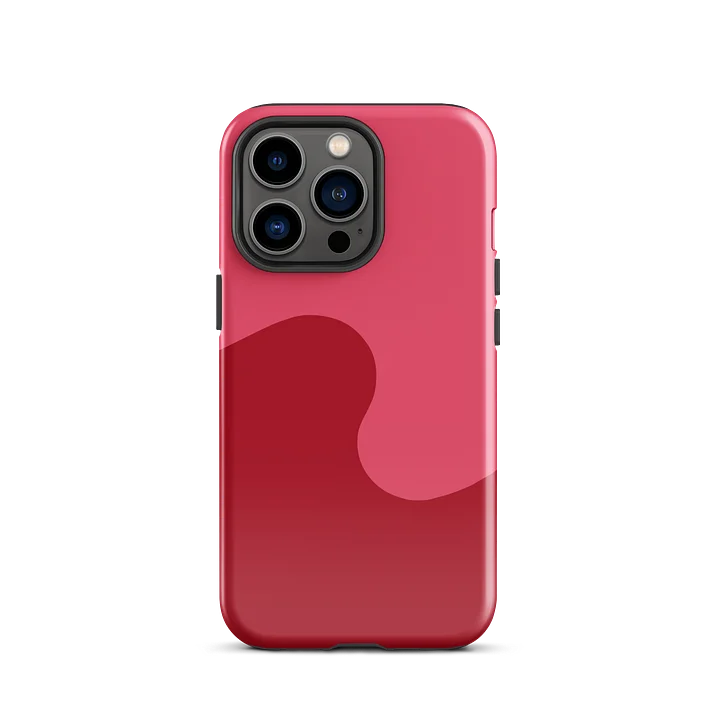 Red Lipstick Minimal Wave iPhone Case product image (1)