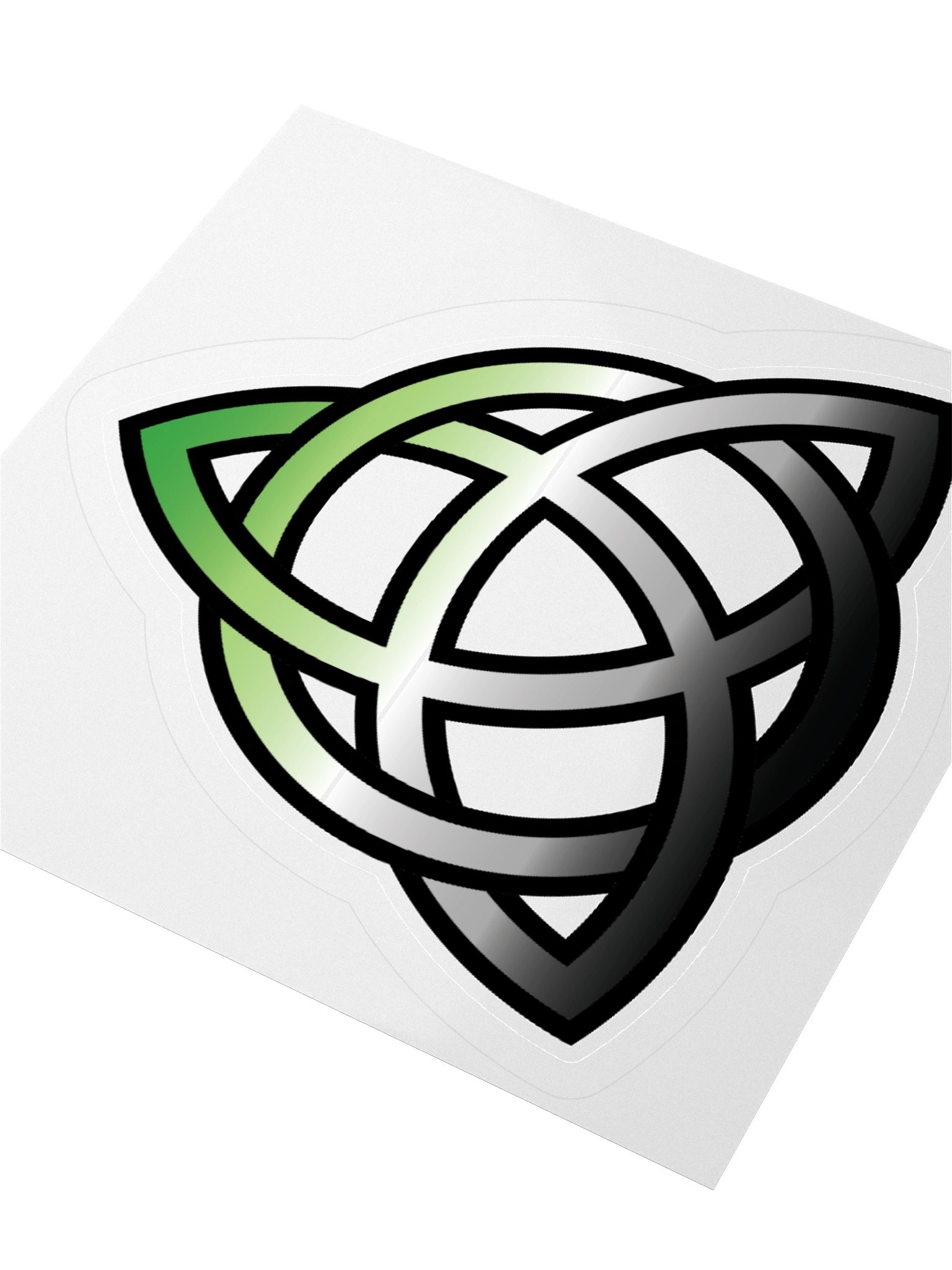 Aromantic Pride Gradient Celtic Knot Sticker product image (7)