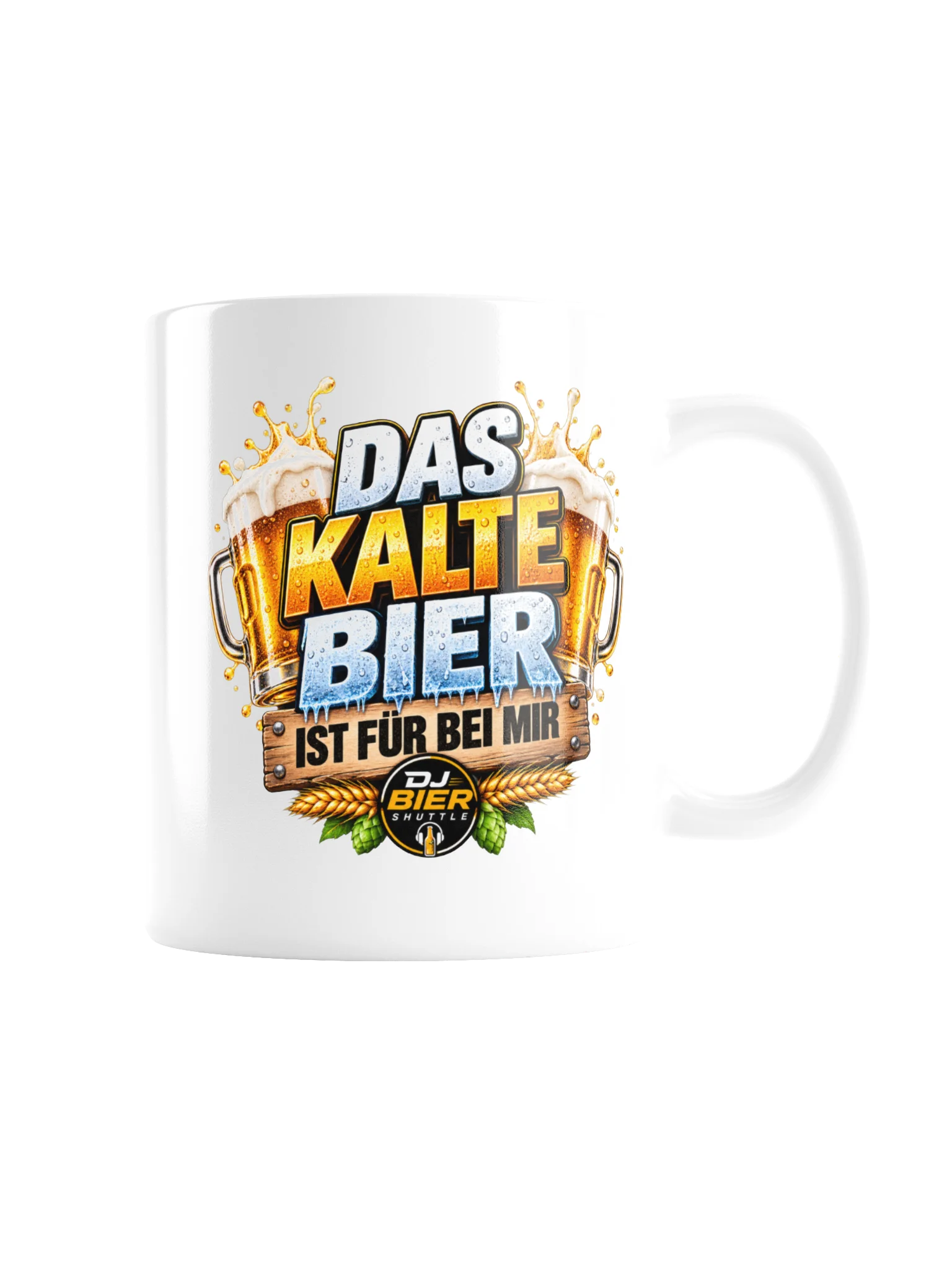 Das kalte Bier ist für bei mir (Schriftzug) Tasse product image (7)