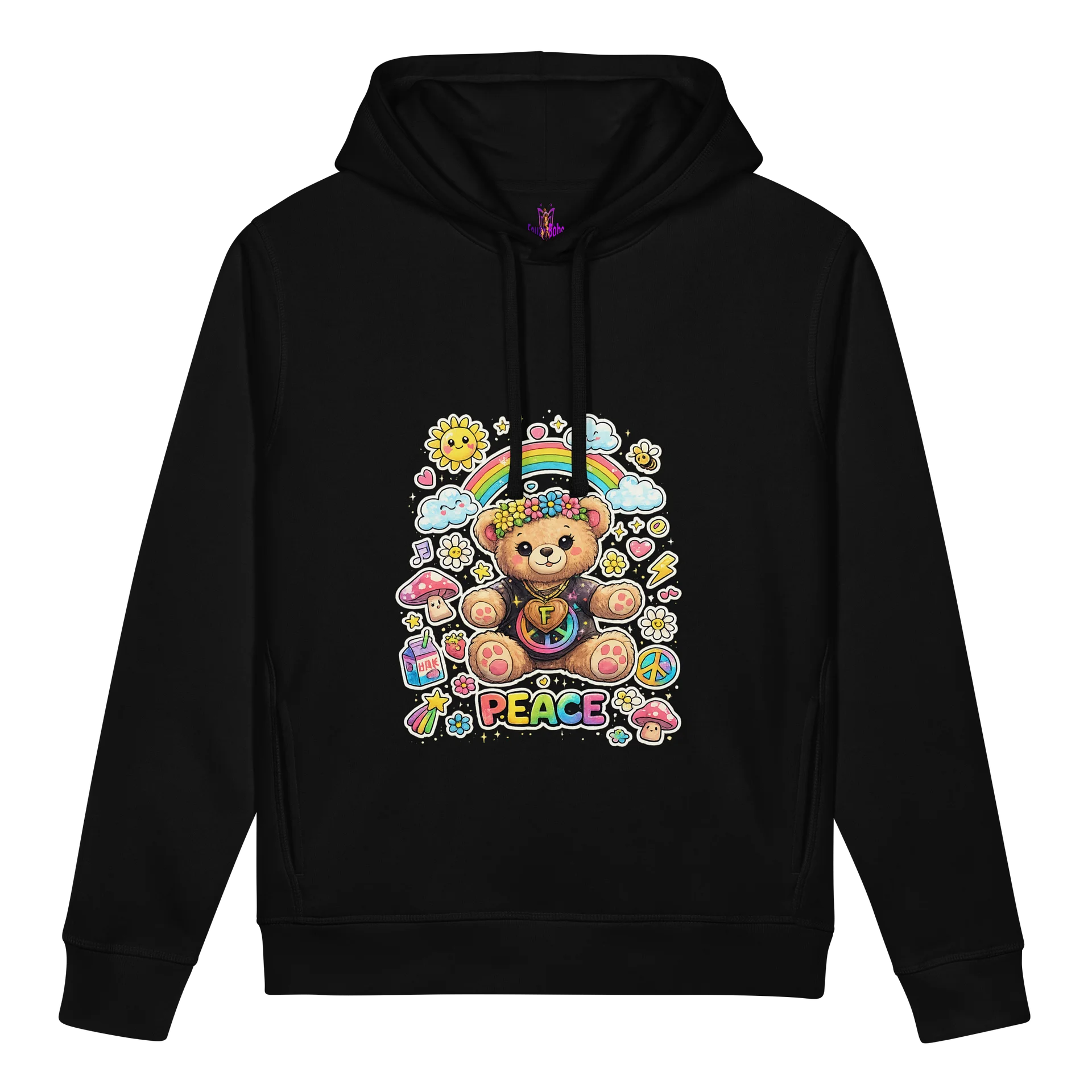 Peaceful Fayzie & Bobzie Organic Hoodie – Wear The Calm by FayzieBobs product image (1)