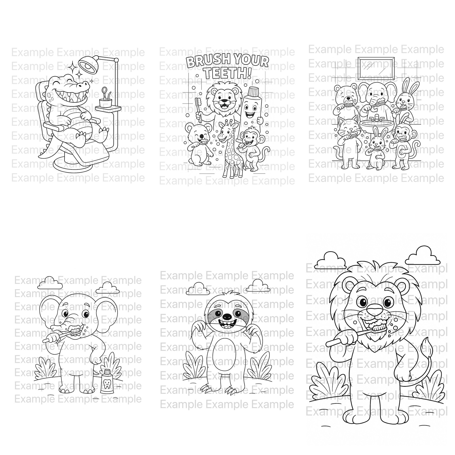 Animal Friends Coloring Pages product image (1)