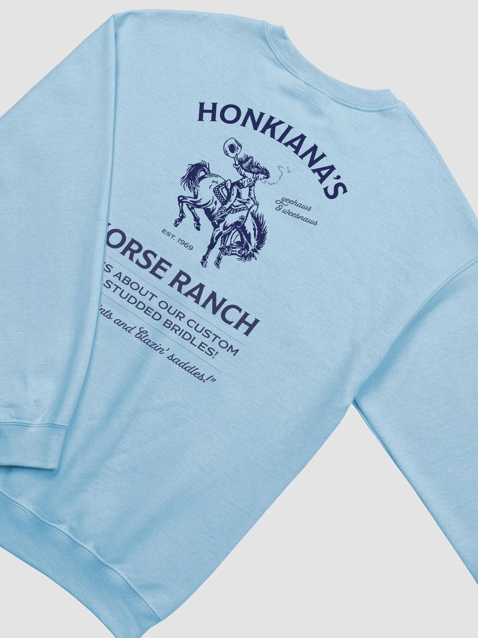 honkiana's horse ranch crewneck product image (1)