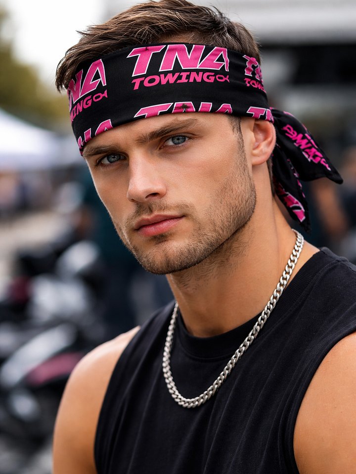Bold Pink TNA Towing Bandana product image (1)