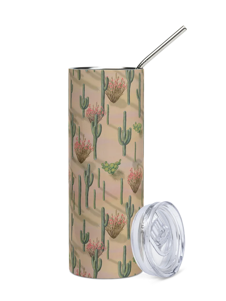 Saguaros of the Sonoran Desert Stainless Steel Tumbler with Straw product image (1)
