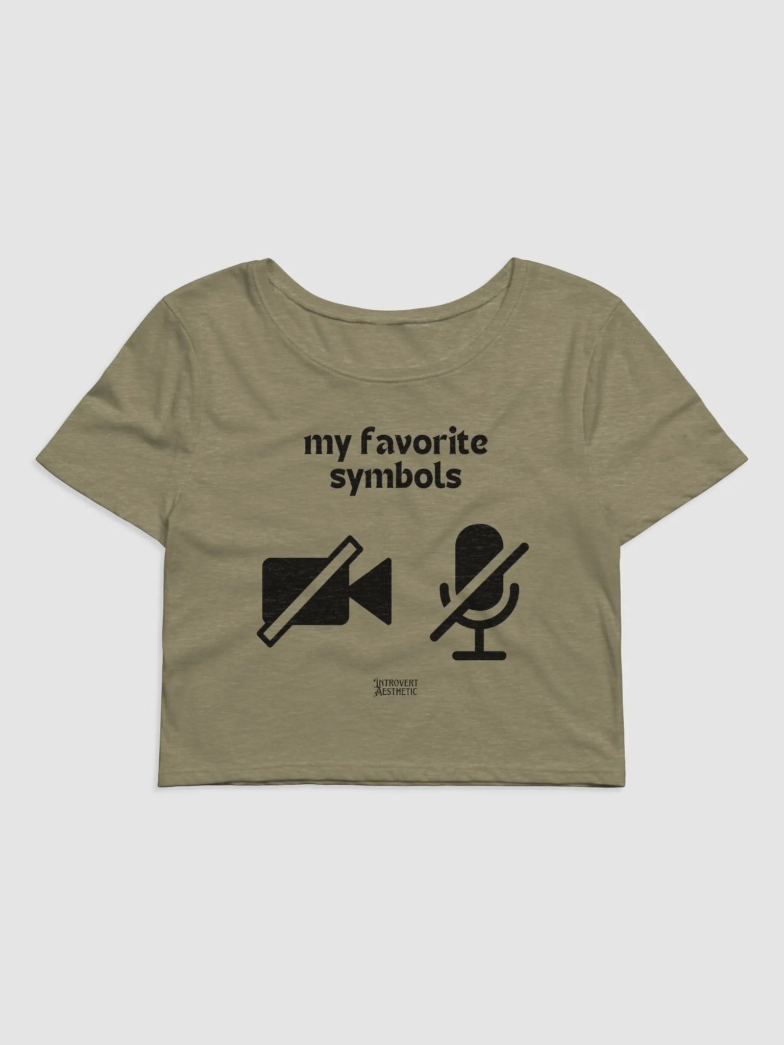 My Favorite Symbols Crop Tee product image (1)