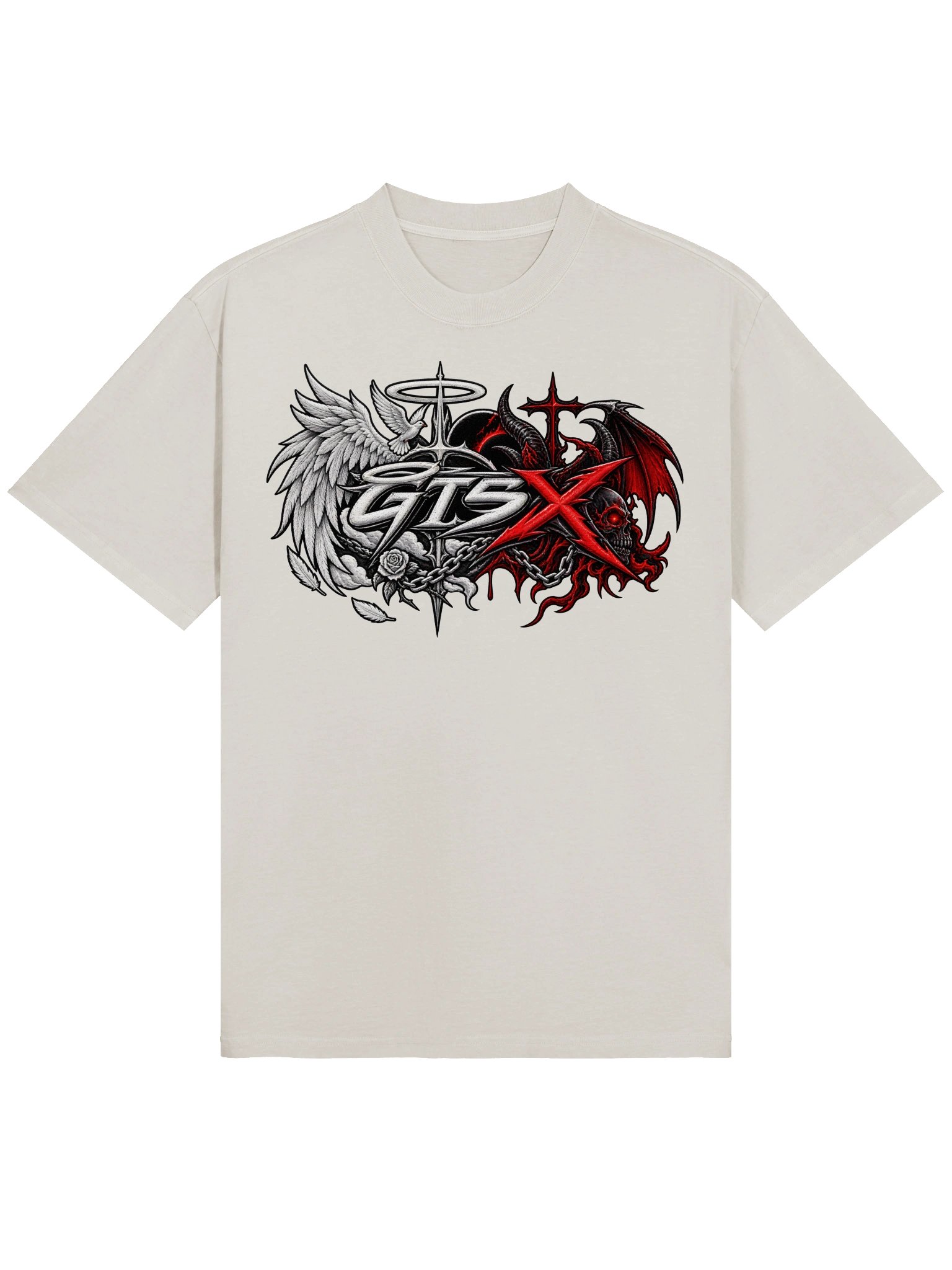 GTSX Duality Angels & Demons Alt Oversized Faded Tee product image (1)