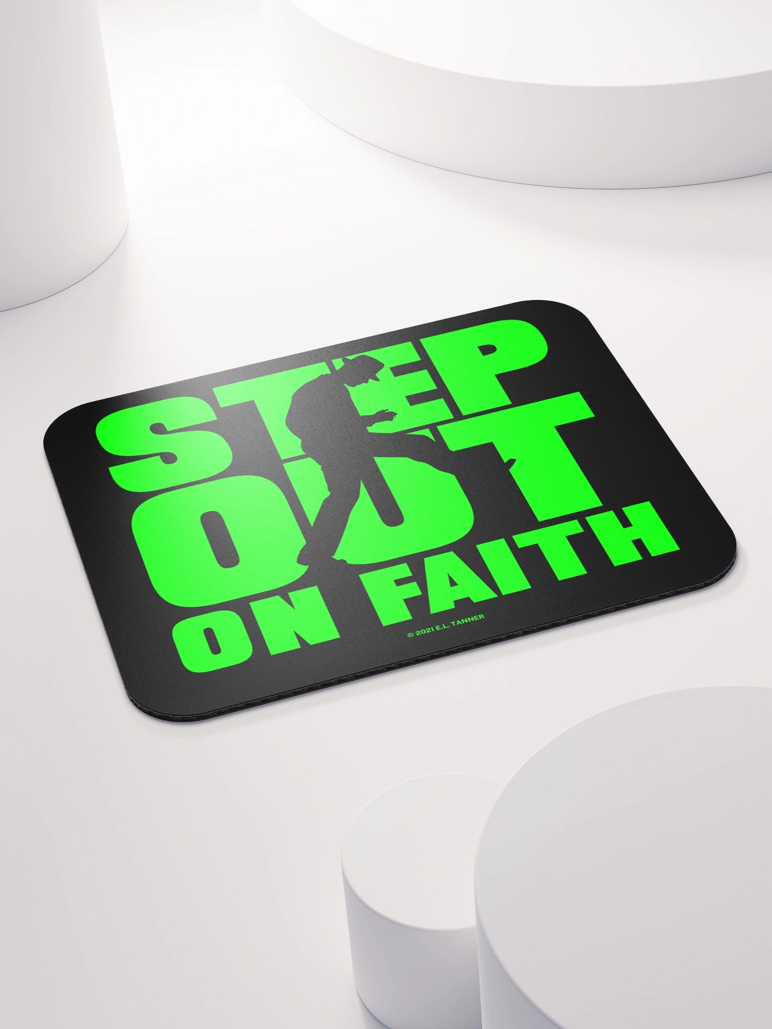 Step Out on Faith, Grn Mouse Pad product image (4)
