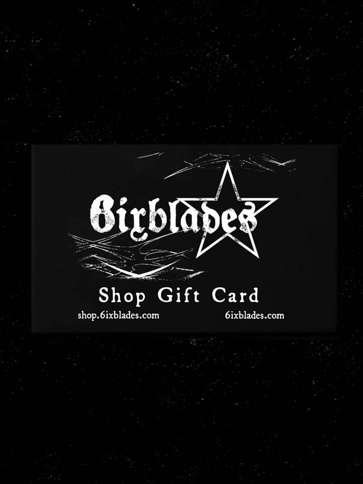 6ixblades Shop Gift Card product image (1)