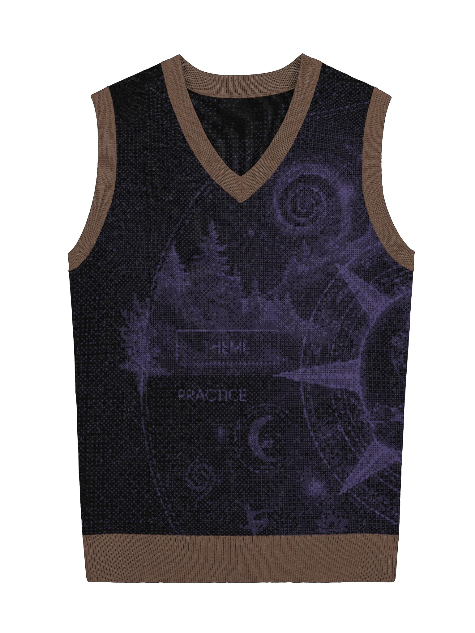 Space-Graphic V-Neck Vest product image (2)