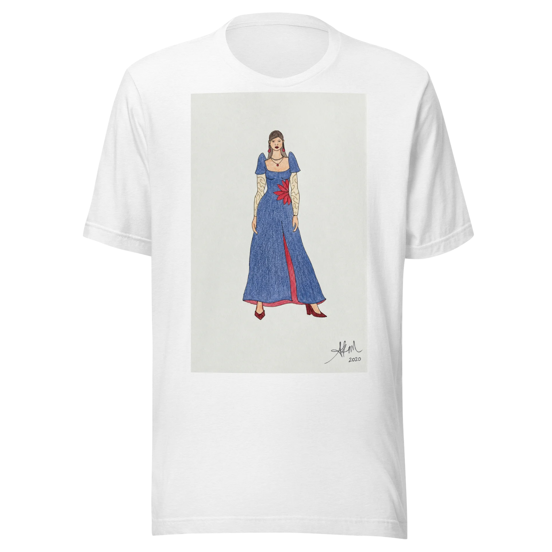 AK’s Denim Filipiniana Fashion Design - T-Shirt (Ver2) product image (1)
