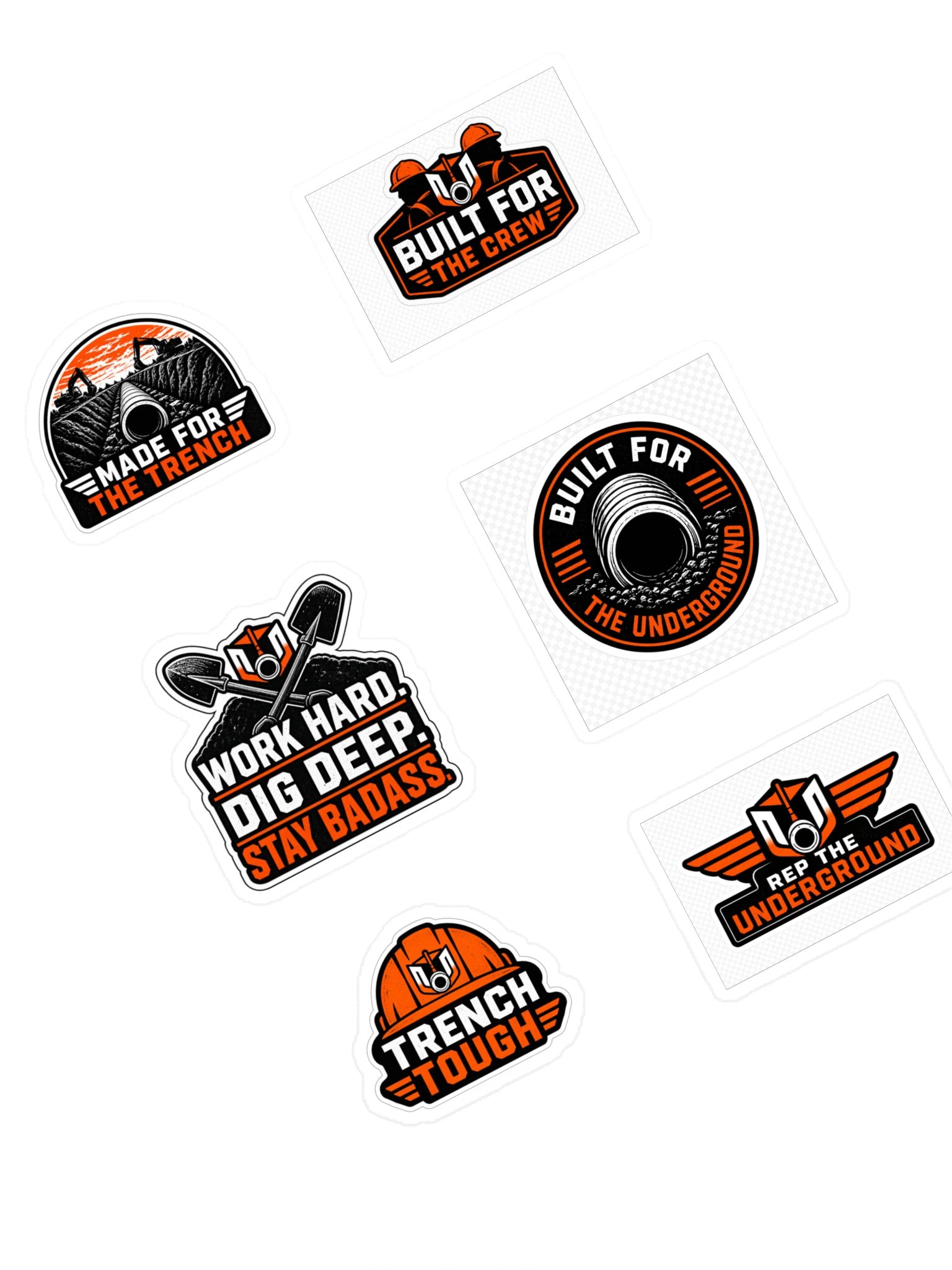 Underground Utility Badass Stickers product image (1)