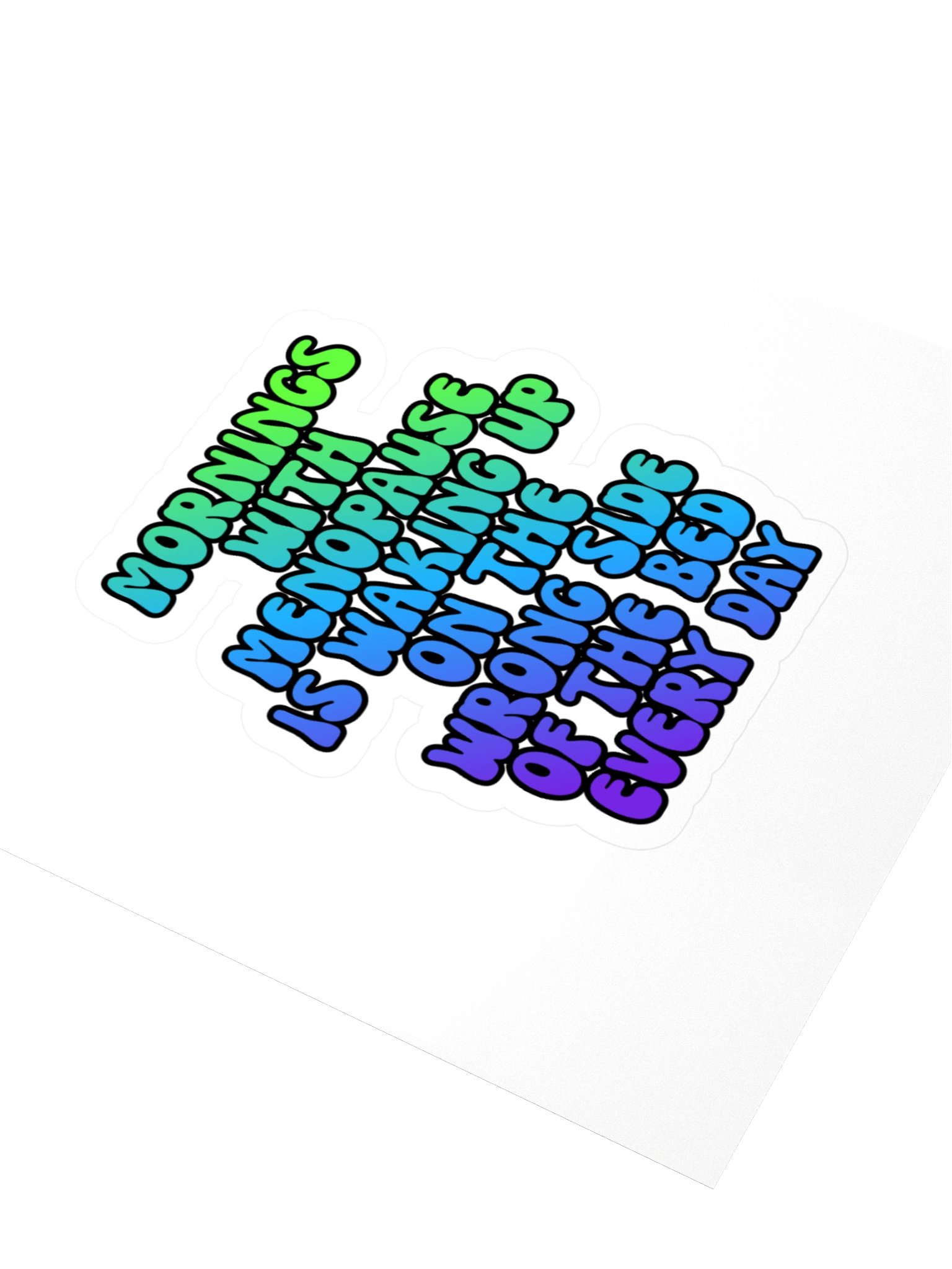 Menopause Chaos Kiss Cut 4"x4" Vinyl Sticker product image (3)