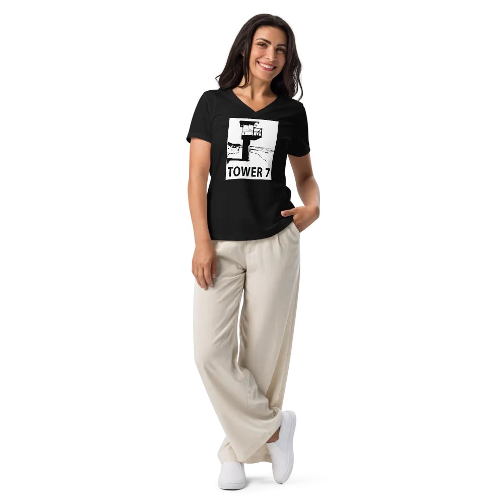 Tower 7 Women's V-Neck T-Shirt product image (9)