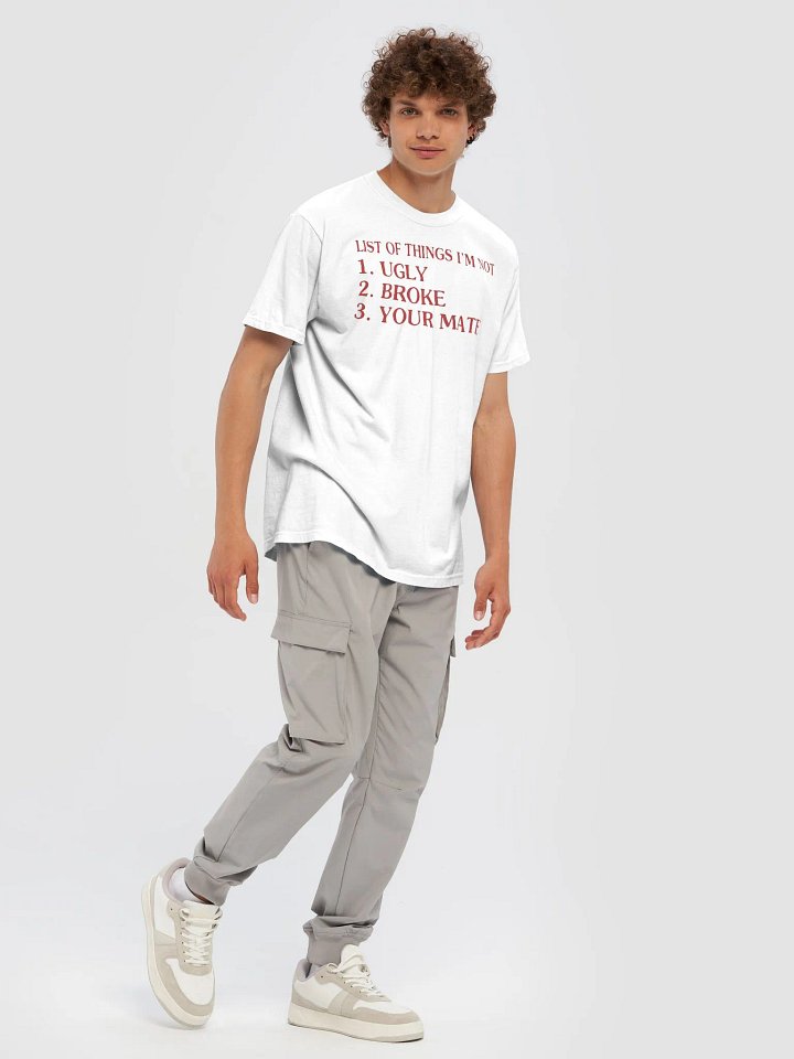 List Of Things I’m Not: Ugly Broke Your Mate Shirt product image (1)