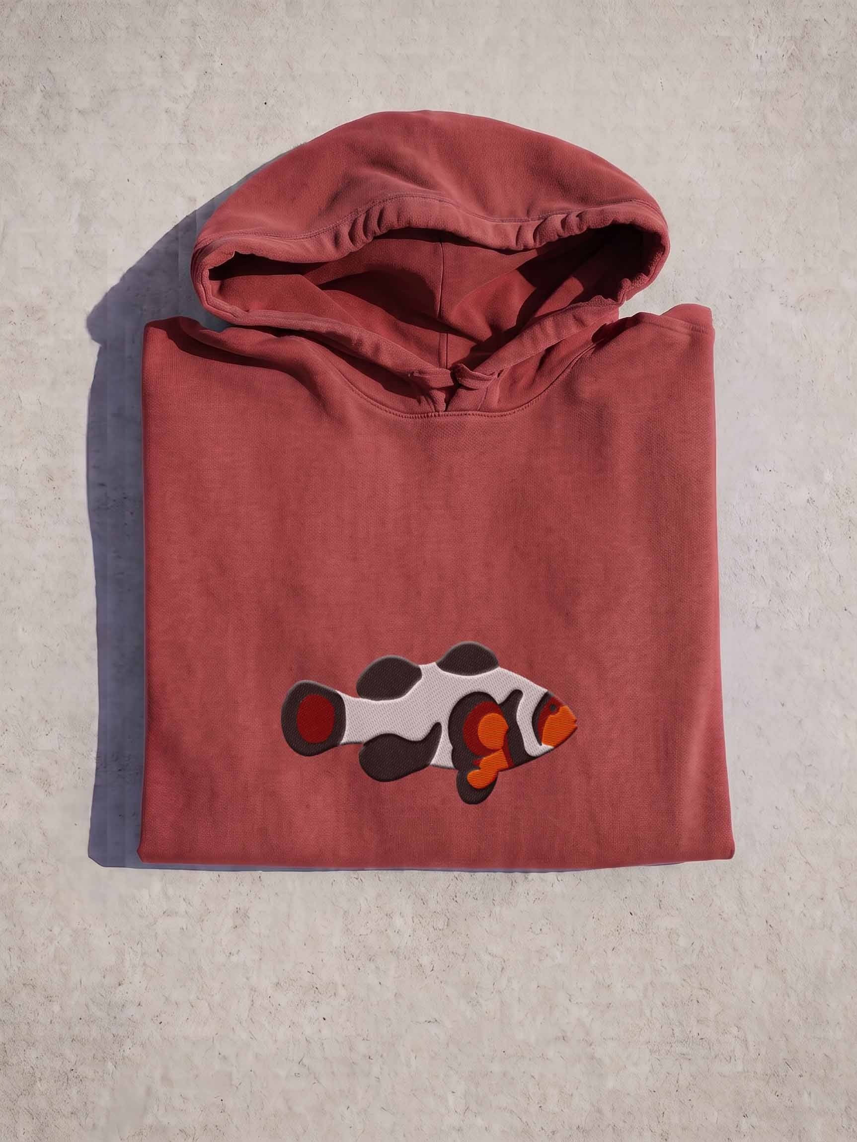 Da Vinci Clownfish Embroidered Premium Hoodie | Saltwater Reef Aquarium Fish & Marine Life Apparel product image (1)