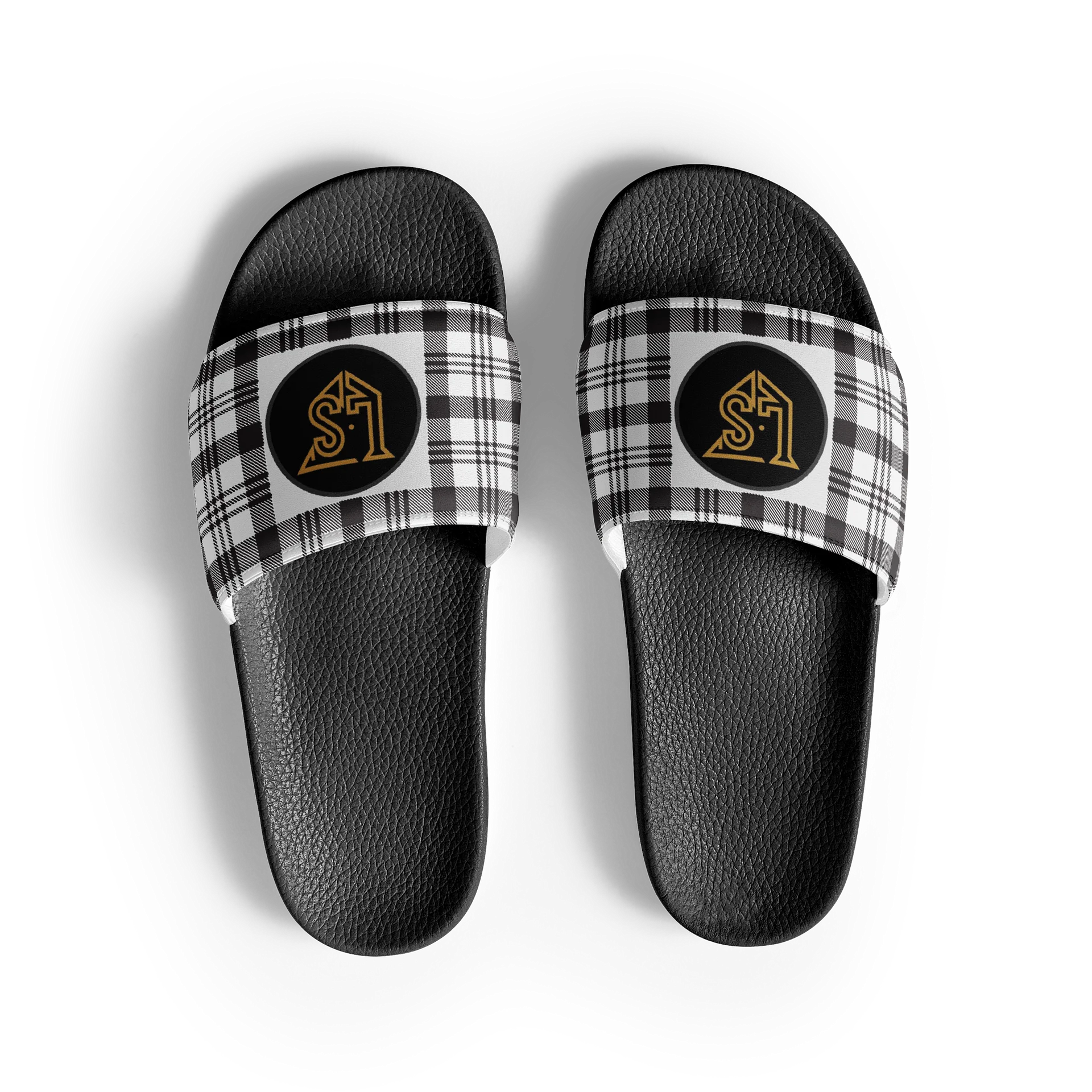 Lafate Store black/grey plad Slippers product image (3)