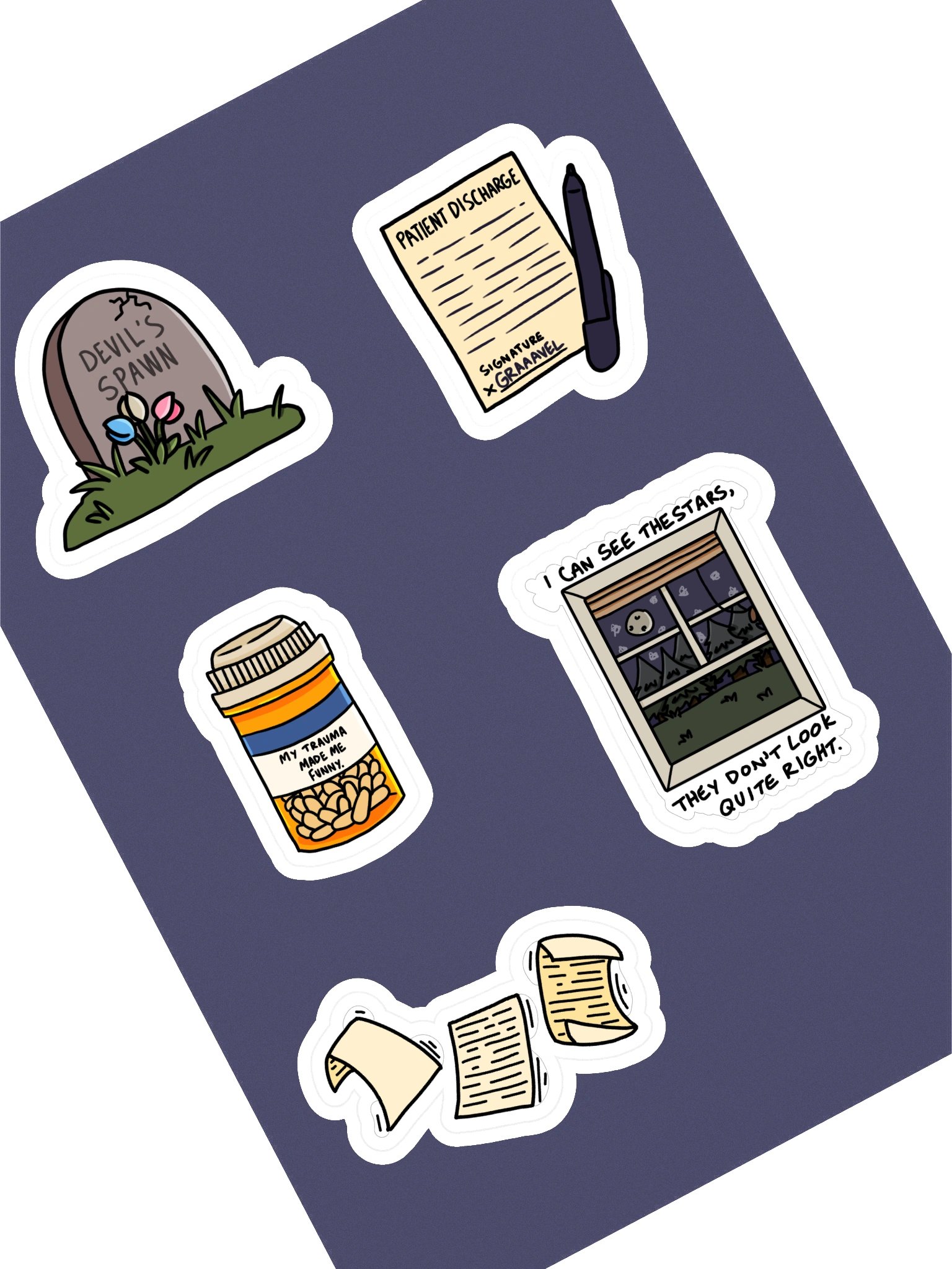 Discharge Papers Stickers product image (1)