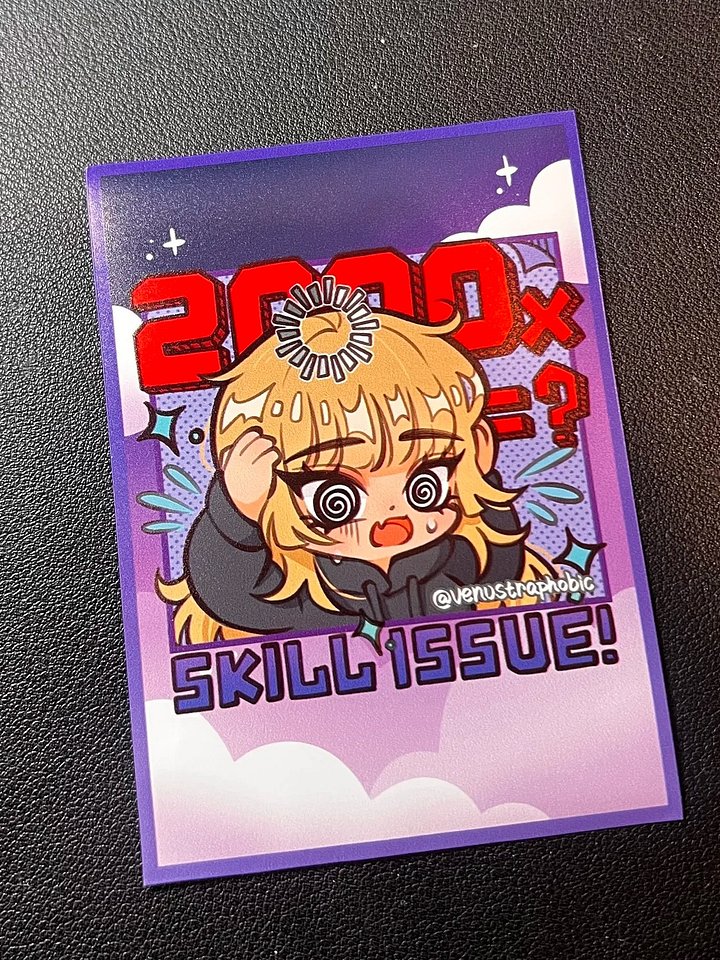 Skill Issue Matte Card Sleeves (10pcs) product image (2)