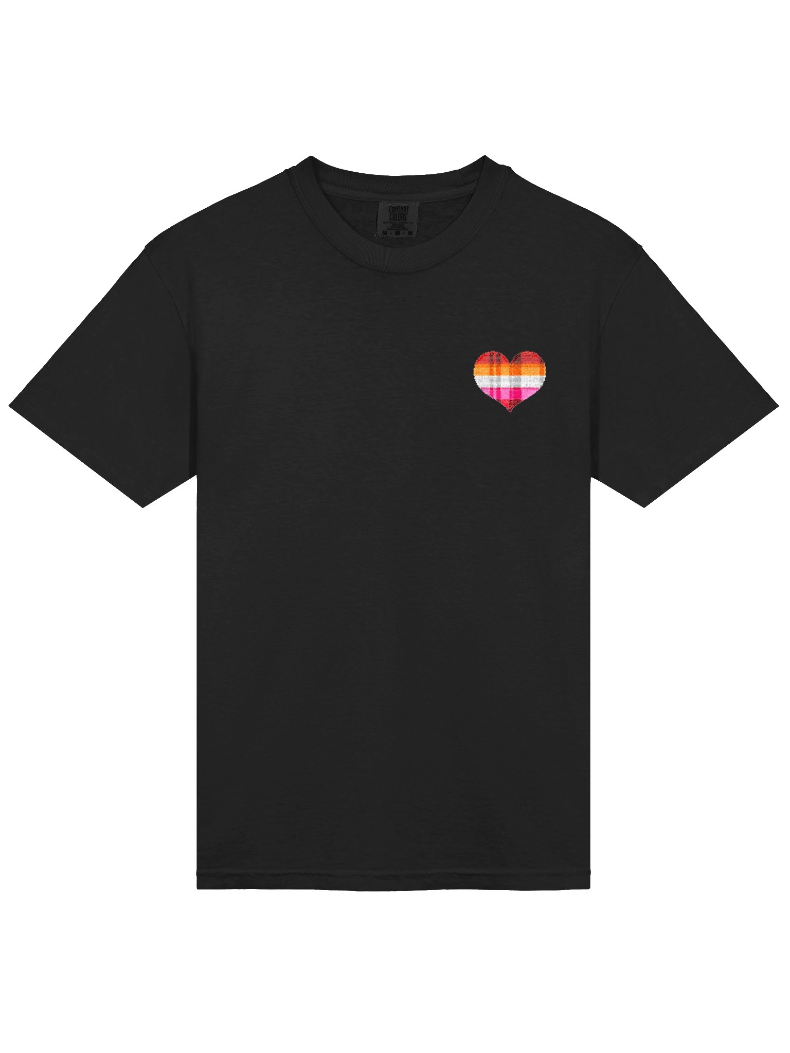 Lesbian Pride Flannel Heart Tee product image (3)