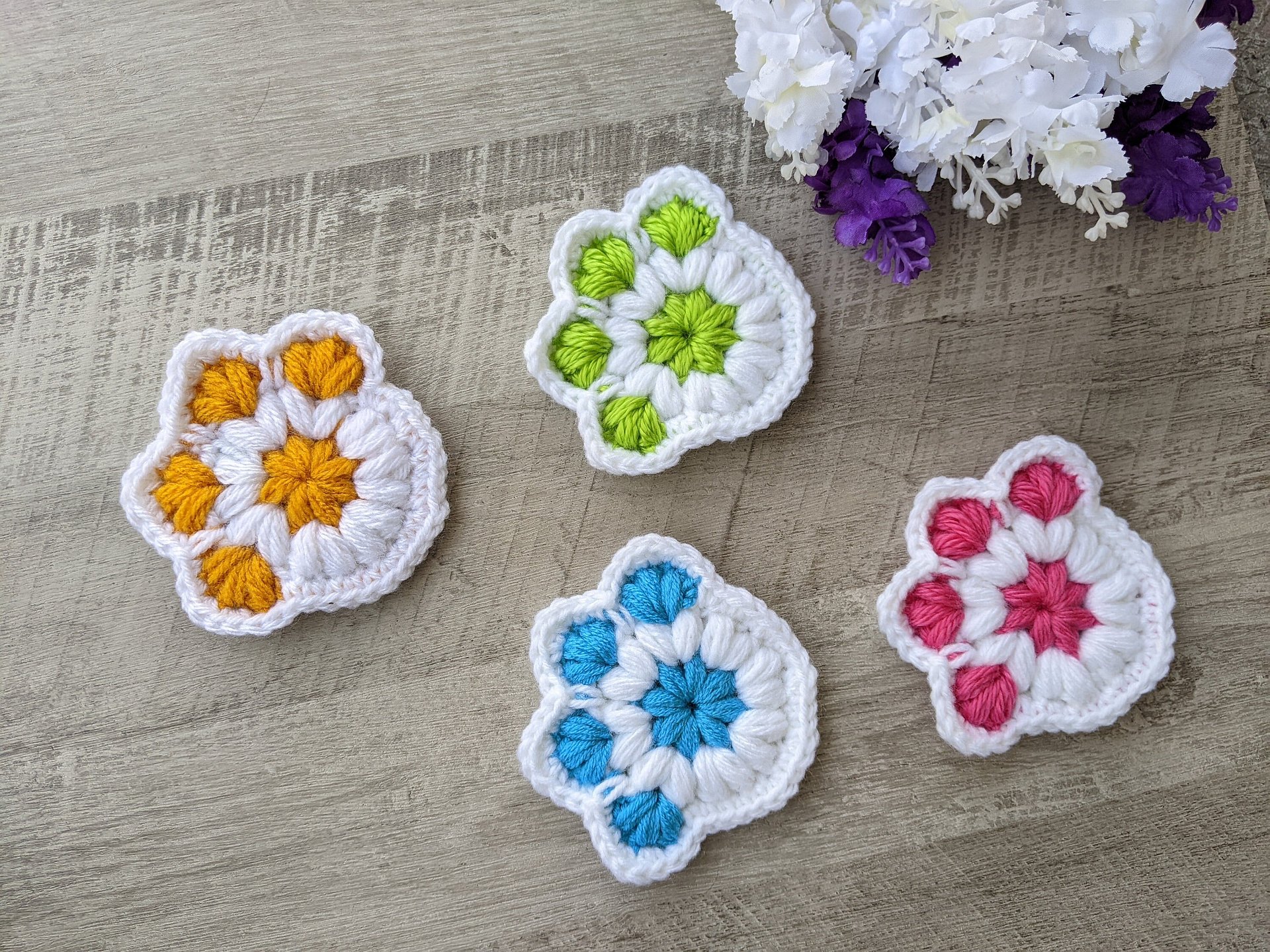 Crochet Paw Print Coaster Pattern product image (6)