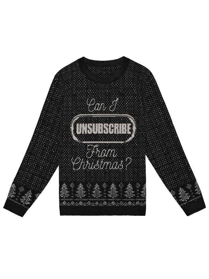 Unsubscribe from Christmas | Knitted Crewneck Sweater Classic Fit product image (1)