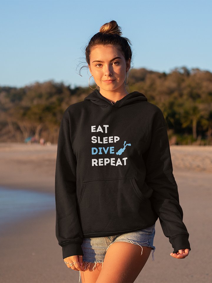 Eat Sleep Dive Repeat Hoodie product image (1)