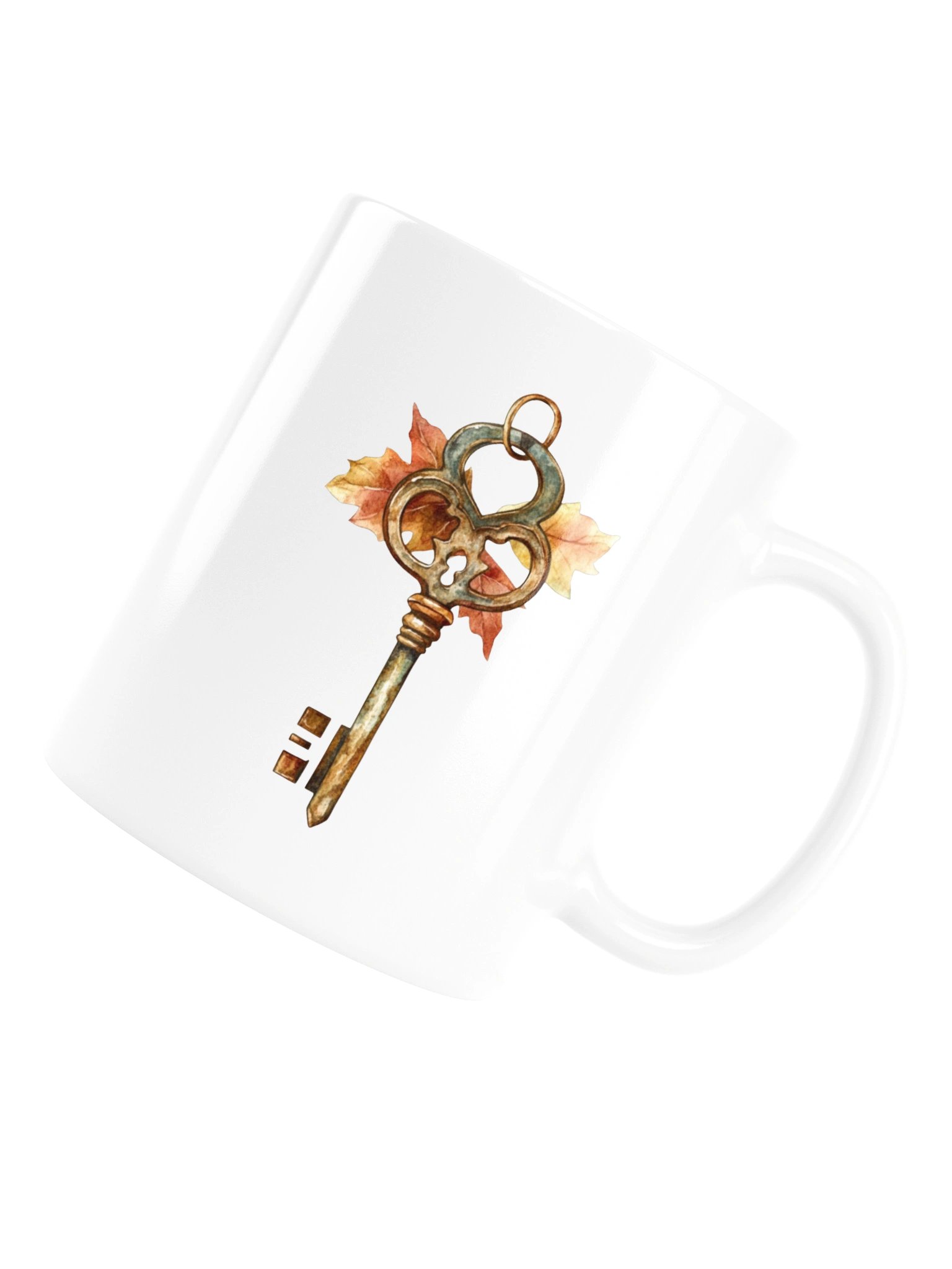 Antique Brass Key Mug — The Quiet Parlor Collection product image (2)