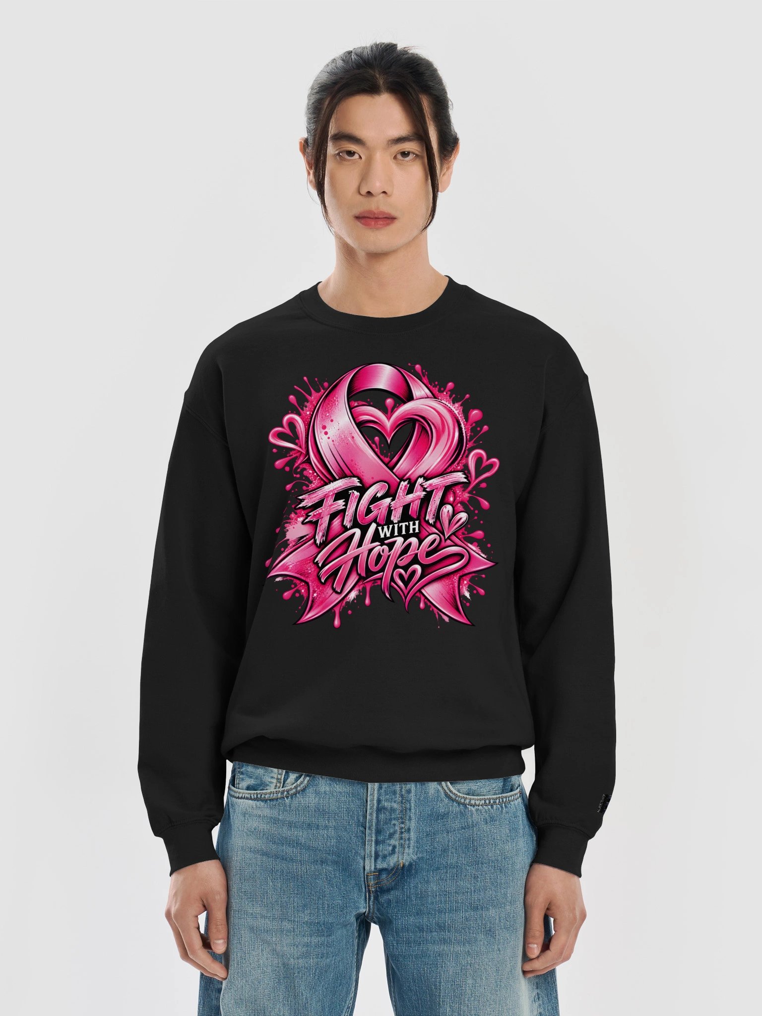 Blacktop Brand Breast Cancer Awareness Crewneck Sweatshirt product image (41)
