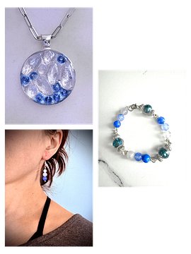 Tanzanite-esque Bundled Jewelry Set