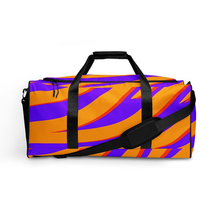 Tiger Print Duffle Bag – Orange Purple product image (1)
