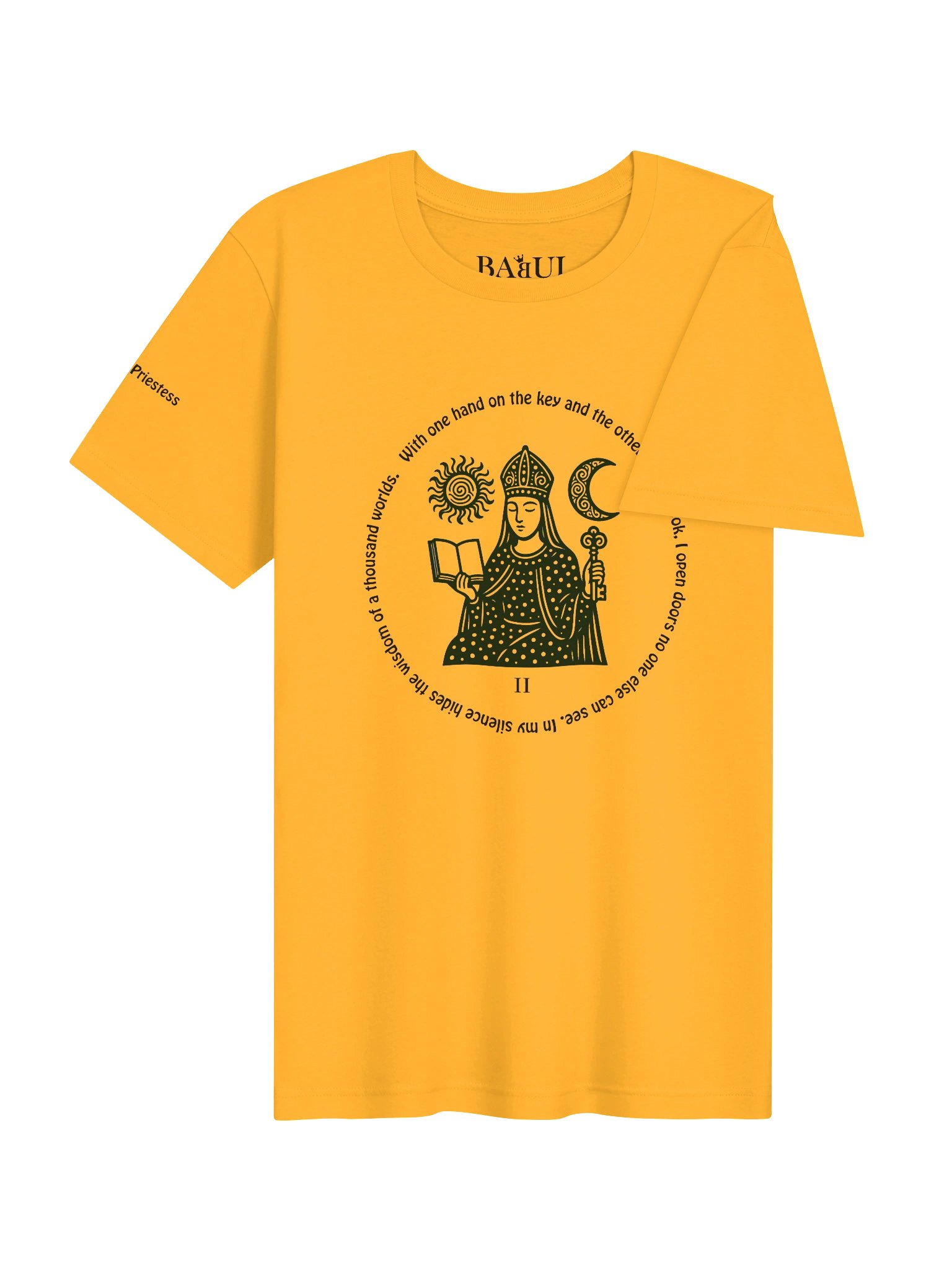 The High Priestess - ArcanaPop T-Shirt – Where Tarot Magic Meets Pop Art product image (5)