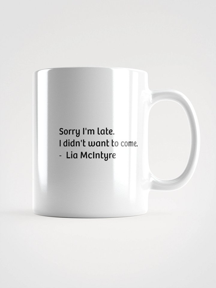 White Ceramic Coffee Cup - Lia's Slogan product image (1)