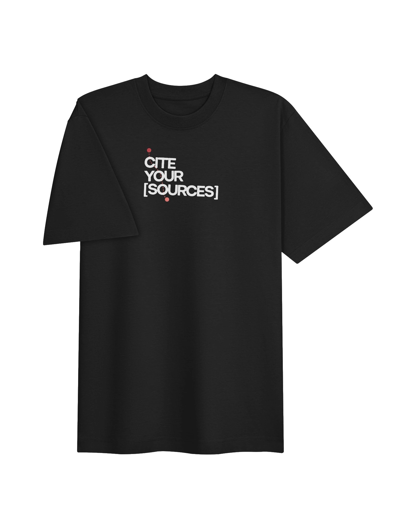 The "Cite Your Sources" Oversized Tee (in the Dark) product image (3)