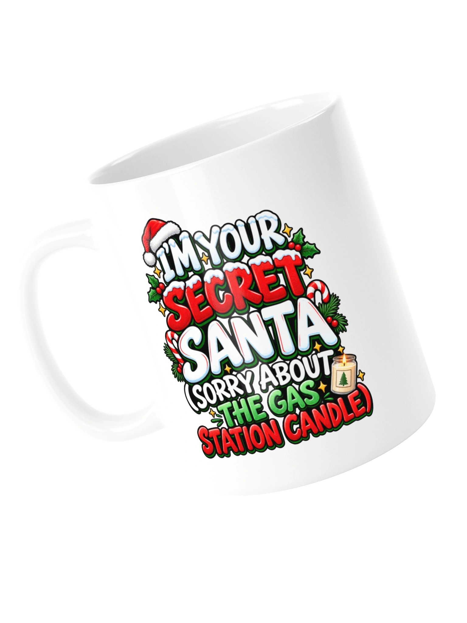 I’m Your Secret Santa… Sorry About the Gas Station Candle- Mug product image (13)