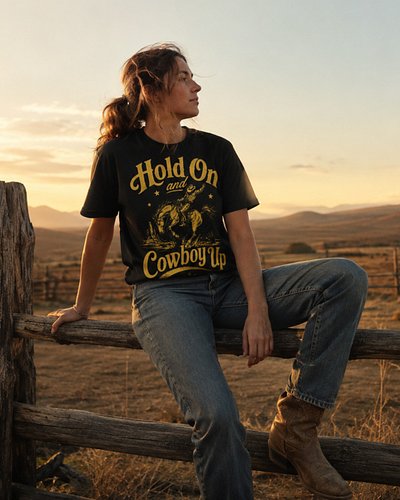 Some tees are made for staying clean.

Ours might have missed that memo.

Wear it to the barn.
Take it down the dirt road.
Si...