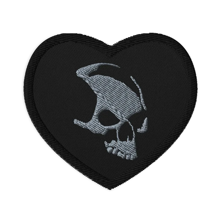 ARMADA SKULL EMBROIDERED HEART PATCH product image (1)