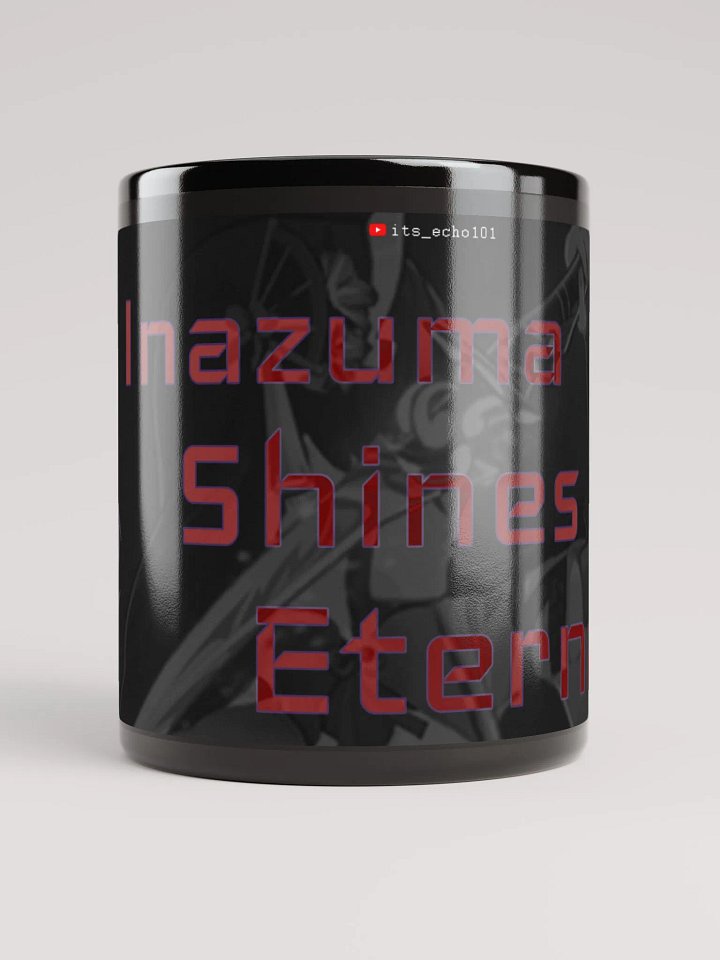 Raiden Shogun's Elemental Burst ||| Black Glossy Mug product image (1)