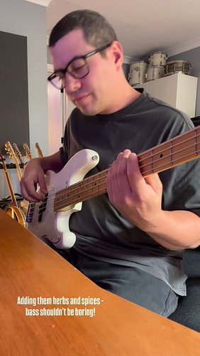 Bass lines shouldn’t be boring! Even if they are simple - add some colour here and there and bring it to life! #Bass #bassgui...