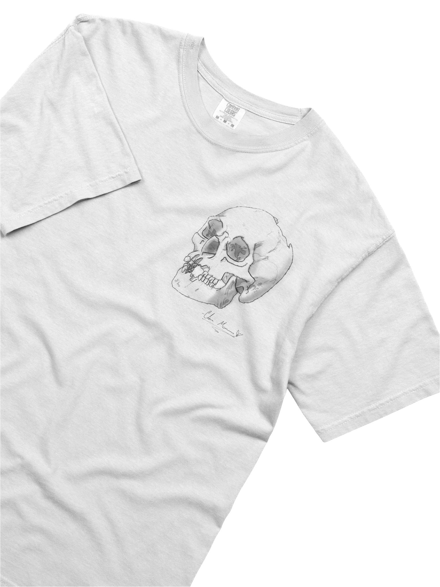 blurry skull tee product image (5)