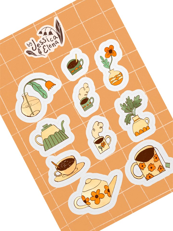 Tea Time Sticker Sheet product image (2)